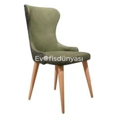 Backlink Ahşap Sandalye Haki