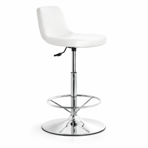 Mini Lodi Krom Tepsi Ayaklı Bar Sandalyesi