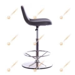 Mini Lodi Krom Tepsi Ayaklı Bar Sandalyesi