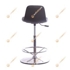 Mini Lodi Krom Tepsi Ayaklı Bar Sandalyesi