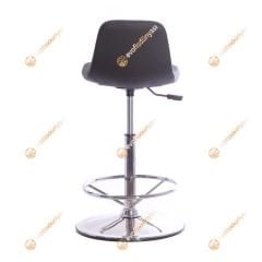 Mini Lodi Krom Tepsi Ayaklı Bar Sandalyesi