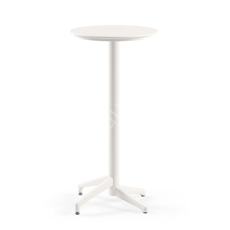 Moon 60 cm Yuvarlak Bistro Bar Masası Beyaz