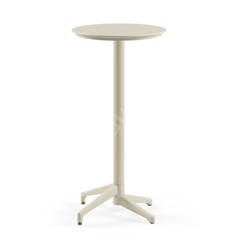 Moon 60 cm Yuvarlak Bistro Bar Masası Bej