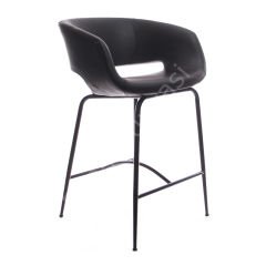 Ciro Metal Ayaklı Bar Sandalyesi 75 - Siyah