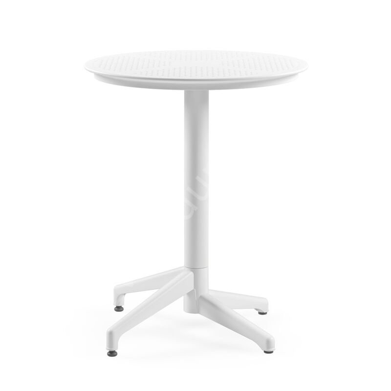 Moon Yuvarlak 60 cm Sabit Kafe Masası Beyaz