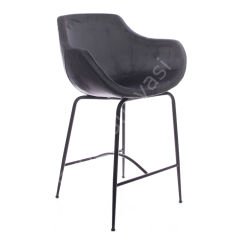 Megan Metal Ayaklı Bar Sandalyesi Antrasit - 75