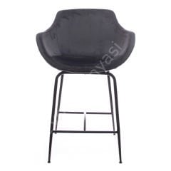 Megan Metal Ayaklı Bar Sandalyesi Antrasit - 75