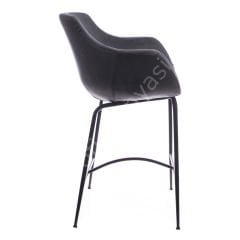 Megan Metal Ayaklı Bar Sandalyesi Antrasit - 75