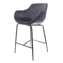 Megan Metal Ayaklı Bar Sandalyesi Antrasit - 75