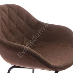 Arf Desenli Metal Ayak Bar Sandalyesi