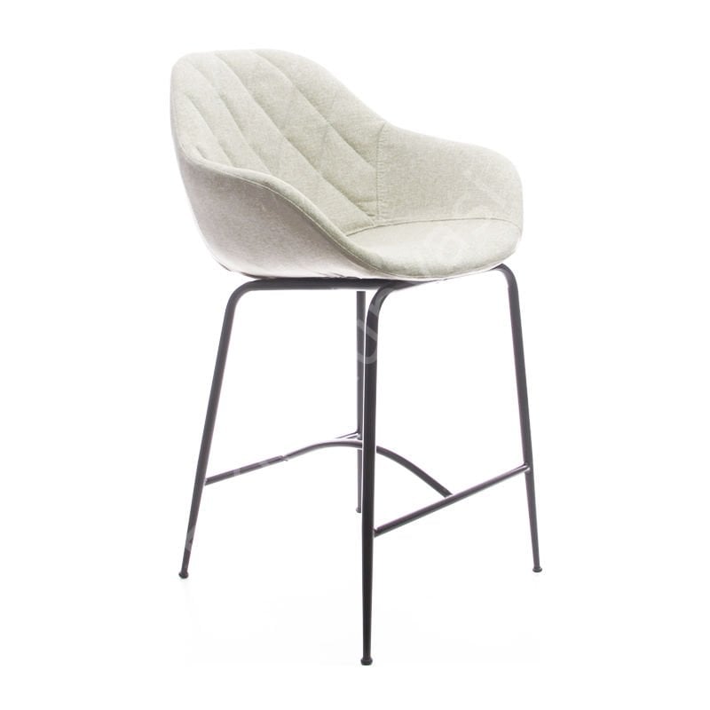 Arf Desenli Metal Ayak Bar Sandalyesi