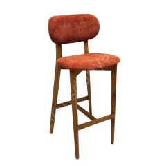 Alkar Ahşap Bar Sandalyesi