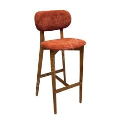 Alkar Ahşap Bar Sandalyesi