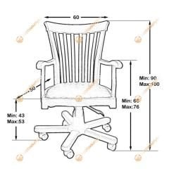 Gözde Ahşap Makam Koltuğu 001