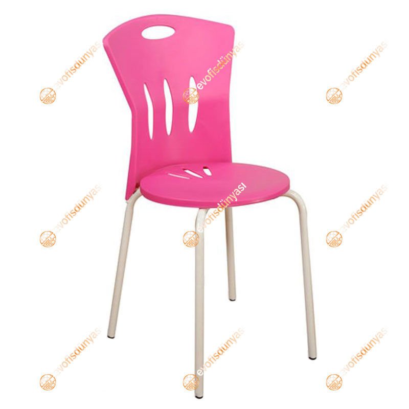 Linda Plastik Sandalye Pembe