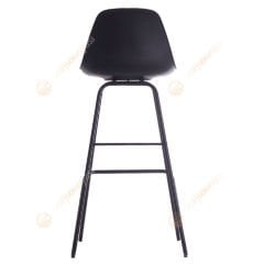 Vegas Metal Boyalı Ayak Bar Sandalyesi Siyah