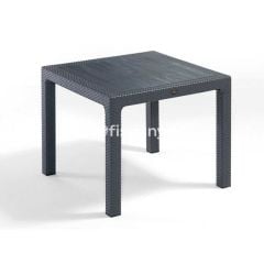 90×90 PP Rattan Görünümlü Masa Antrasit