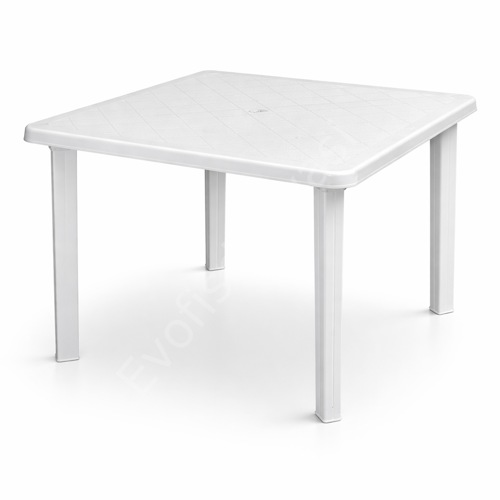100x100 Seren Plastik Masa 	Beyaz