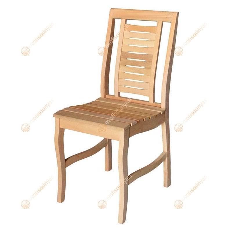Aksu Ortopedik Ham Ahşap Sandalye