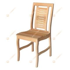 Aksu Ortopedik Ham Ahşap Sandalye