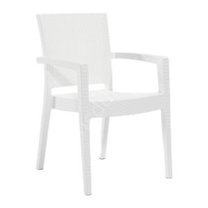 Real Rattan Görünümlü Kollu Sandalye