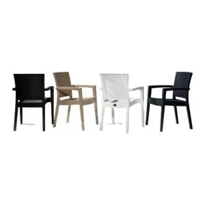 Real Rattan Görünümlü Kollu Sandalye