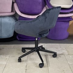 Store Çalışma Sandalyesi Antrasit Kumaş - Siyah Boya