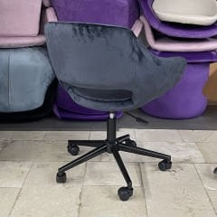 Store Çalışma Sandalyesi Antrasit Kumaş - Siyah Boya