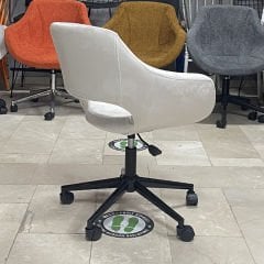 Store Çalışma Sandalyesi Krem Kumaş - Siyah Boya