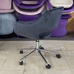 Store Çalışma Sandalyesi Antrasit Kumaş - Krom