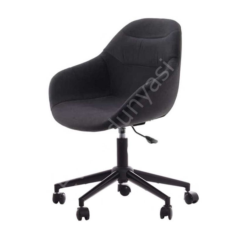 Arf Boyalı Ayak Çalışma Sandalyesi Siyah