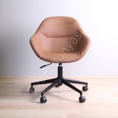 Arf Boyalı Ayak Çalışma Sandalyesi Taba