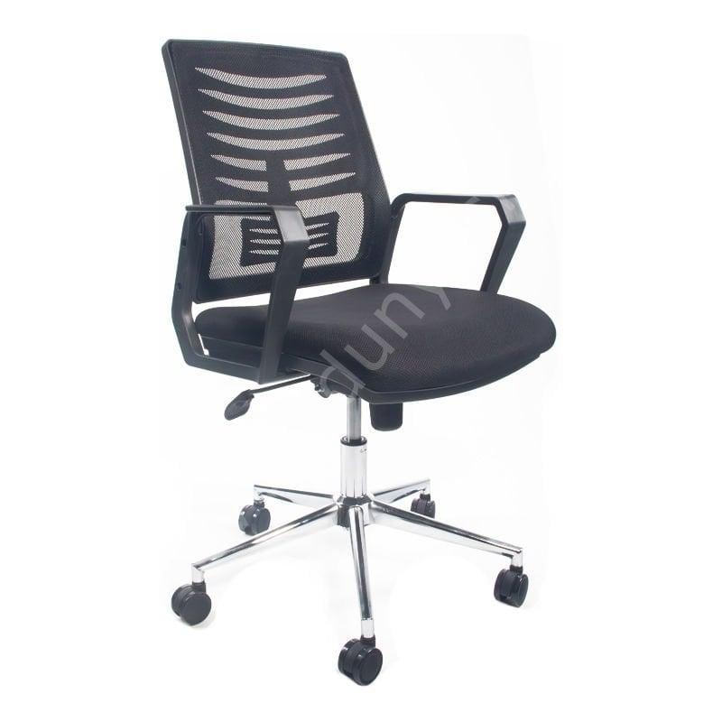 Alex Fileli Çalışma Koltuğu Siyah