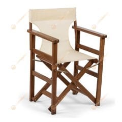 Rejisör Katlanabilir Ahşap Sandalye PVC