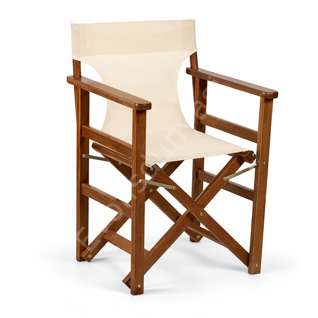 Rejisör Katlanabilir Ahşap Sandalye PVC