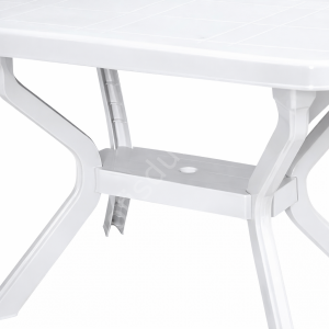 70x110 Muz Ayak Plastik Masa Beyaz