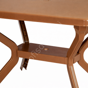 70x110 Muz Ayak Plastik Masa Teak