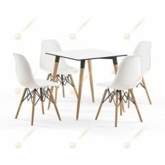 Belize 77x77 cm 4 Kişilik Masa Takımı