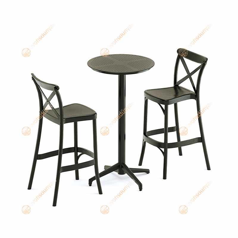 Eritre Katlanır Bistro Masa Takımı