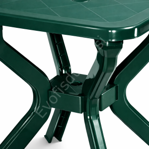 70x70 Muz Ayak Plastik Masa Yeşil