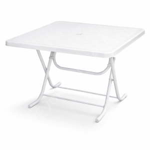 Fulmin 100X100 Katlanır PP Plastik Masa Beyaz