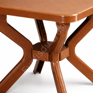 70x70 Muz Ayak Plastik Masa Teak