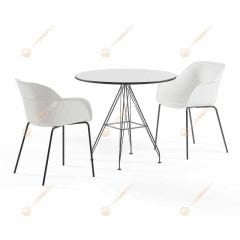 Barbados 77 Çap Masa Takımı 2 Kişilik