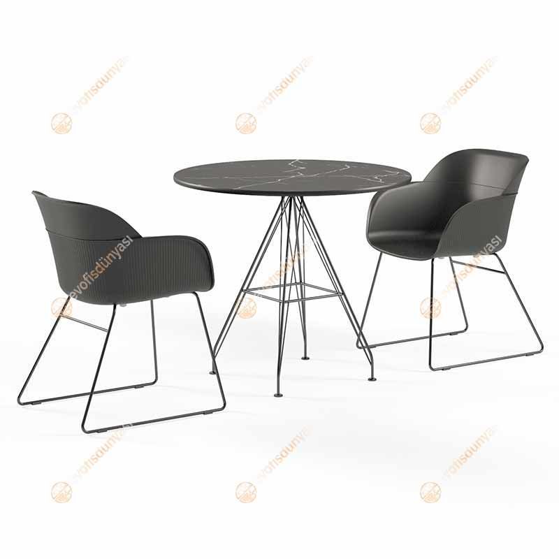 Benin 77 Çap Masa Takımı 2 Kişilik