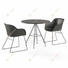 Benin 77 Çap Masa Takımı 2 Kişilik