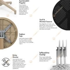 Eritre Sabit Masa Takımı 2 Kişilik