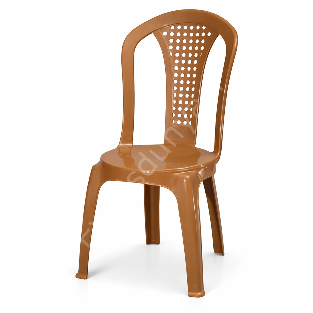 Magno Plastik Sandalye Kahve