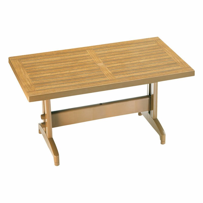 Diva 80x140 Ahşap Desenli Plastik Masa 005