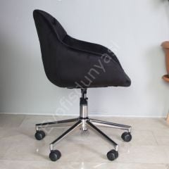 Arf Krom Ayaklı Çalışma Sandalyesi