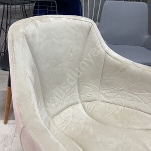 Megan Bilgisayar ve Çalışma Koltuğu Krem - Krom